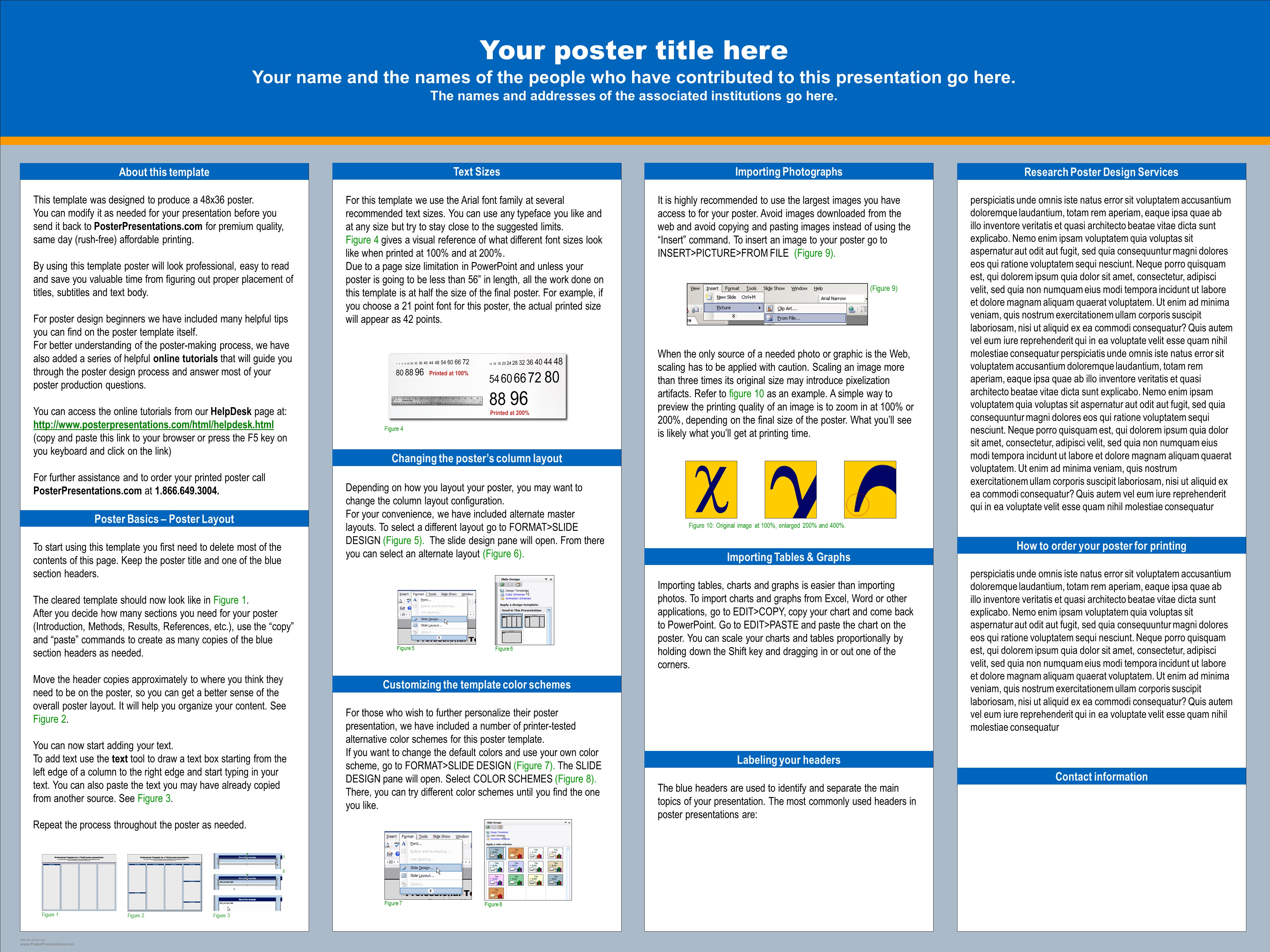 poster presentation guidelines ppt